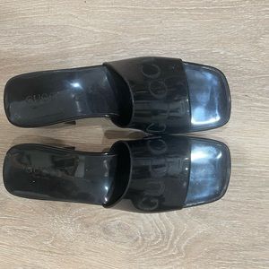 Authentic Gucci rubber slide sandals